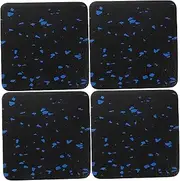 Treadmill Shock Absorbing Mats 4pcs Thickened Exercise Mats Noise Proof for Home Gym