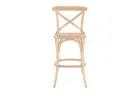 Matt Blatt Melrose Cross Back Counter Stool (Natural Beech/Rattan Seat),