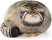 XIAOHONG Chubby Quilted Cat Cushion 18 Inch Pallas Cat Plush Pillow - Cute Stuffed Animal Soft Plush Toy Kitten Throw Pillow Doll - Large Gift
