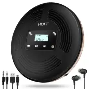 HOTT Portable CD Player with Bluetooth and FM Transmitter with Touch Buttons ...