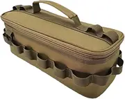 Perfeclan Camping Storage Bag Kitchen Cookware Bag Multipurpose Portable Cooking Utensils Pouch Camp Organizer for Hiking Picnics, Khaki