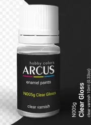 Arcus N005 Nitro paints Clear Gloss clear varnish 10ml.