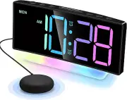 Super Loud Alarm Clocks with Bed Shaker,Vibrating Alarm Clock for Heavy Sleepers
