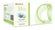 Cranberry S3070B S3 C2 Earloop Face Masks Fluid Resistant Blue Latex Free 50/Bx