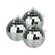 3pk 8cm Mirror Disco Balls