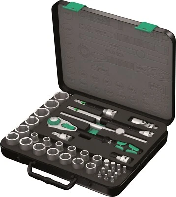 Wera 8100 SC 4 Zyklop Socket Wrench Set 1/2" Drive SAE 05003647001