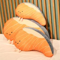 在飛比找蝦皮購物優惠-抱枕  仿真鮭魚抱枕 鮭魚長抱枕 壽司玩偶 午睡抱枕 禮物