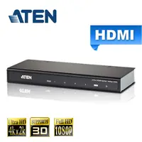 在飛比找良興EcLife購物網優惠-ATEN宏正 4埠 HDMI 影音分配器(VS184A)支援