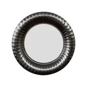SSH COLLECTION Zane 60cm Wide Round Wall Mirror - Black