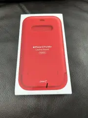 New Apple Brand iPhone Case Apple iPhone 12 pro Max Leather Sleeve MagSafe - RED