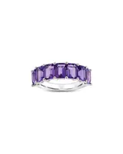 Diana M. Fine Jewelry 14K Amethyst Half-Eternity Ring