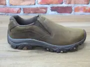 Men's Merrell Moab Adventure Moc Slip-On Leather Hiking Shoe Brown *J003815/W