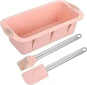 SOLUSTRE Baking Tool Kit 3pcs Silicone Spatula Brush Cake Mould Oil Brush Set for Easy DIY Cakes Random