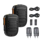 2PCS Bluetooth Radio Microphone Wireless Handheld Mic for Zello Real-PTT POC