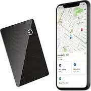 Air Tags-4 Pack Tracker Tag Work with Apple Find My (iOS 14.6 Above Only) Smart Tag Item Finders for Key, Luggage, Backpack，etc. (Black, Tracker Card)
