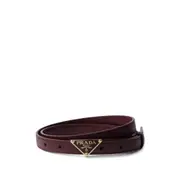 [Prada] Prada Saffiano-leather Belt 80 CM RED