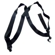Holdup Black 1 1/2" Hip-Clip Style Under-Ups Suspenders for Men with the Pate...