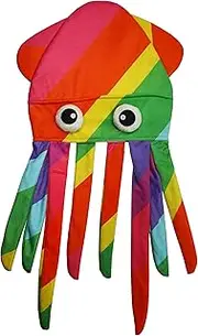 Rainbow Octopus Hat. Handmade Soft Plush Octopus Costume Headwear. Cute and Creative Cap for Parties and Dress Up