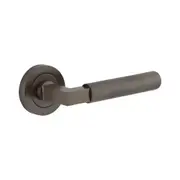 Iver Brunswick Door Lever Handle on Round Rose Passage