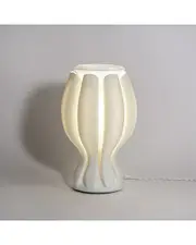 JONATHAN Y Flower 13in Tropical 3D-Printed Dimmable LED Table Lamp