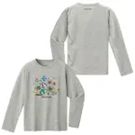 【MONT BELL】WIC. T L/S CAMPING 童款長排T-麻灰(1114259HCH 1114260HCH)