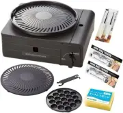 Iwatani Cassette Gas Multi Smokeless Grill CB-MSG-1 With TAKOYAKI Plate Japan