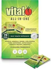Vital All-In-One Daily Health Supplement Sachet Travel Box (30 x 10GM)