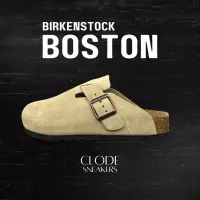 在飛比找蝦皮購物優惠-BIRKENSTOCK 帶軟鞋墊的勃肯波士頓麂皮木屐