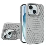 For Iphone 15 Hollow Cooling Lens Holder Magsafe Magnetic Tpu Phone Case