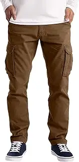 [Generic] Cargo Pants for Men Casual Lightweight High Waist Straight Leg Sports Pants Hiking Outdoor Jogging Sweatpants Pants