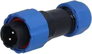 SP16 Flange Waterproof Aviation Connector, Male Female Butt Joints, Solid Pins, Gold Plated, Corrosion , IP68, for Communication Equipment (2 cores (380V 10A))