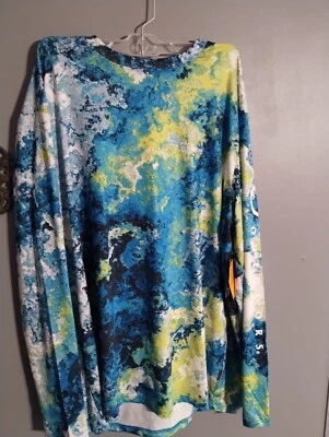 NWT Magellan Outdoor Fish Gear Long Sleeve Veil Camo Shirt sz Medium