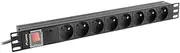Desconocido Listwa zasilajÄ…ca Rack PDU 19 Cali 1U 16A 6X 230V PL 2m Czarna