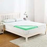 IDEALHOUSE 2024 New Full Mattress Topper, 2 Inch Gel Infused Green Tea Memory Foam Mattress Topper, Mattress Pad with Zippered Bamboo Cover, Ventilated Design, CertiPUR-US Certified