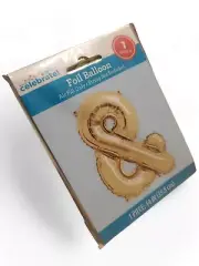 14" Inch Foil Balloon, Ampersand Shaped - Way To Celebrate Brand New