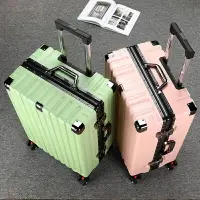在飛比找樂天市場購物網優惠-品牌鋁框行李箱女萬向輪20寸旅行箱男時尚大容量密碼箱24寸拉