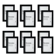 12PK Unigift A3 Iconic MDF Glass Photo Frame Photo Holder - Black