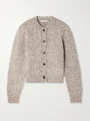 [FRAME] FRAME - Wool-blend Cardigan - Cream - small small Cream