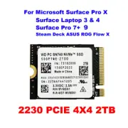 NEW WD 2TB M.2 2230 SSD NVMe PCIe4x4 PC SN740 For Microsoft Surface Pro X 7+ 9