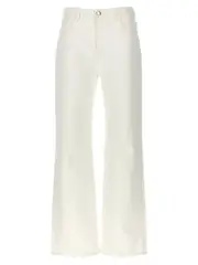 [Chloé] Chloé-Flare Leg Jeans Bianco-Donna 25 White