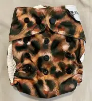 Designer bums swim nappy- leopard print