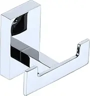 Beelee Modern Chrome Robe Hook Double Heavy Duty Coat/Towel Hook Wall Mounted,Brass,Beelee Bathroom Accessories BA9203
