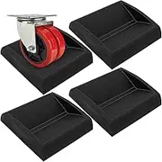 WEWGO Bed Stoppers & Furniture Cups 4 Pack - Premium Silicone Casters Furniture Wheel Stoppers fits to All Wheels of Furniture, Sofas Beds Chairs - Made up of Solid Silicone Prevents Scratches(4 Pack)