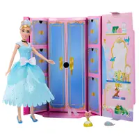 在飛比找蝦皮商城優惠-MATTEL 迪士尼公主-灰姑娘造型娃娃驚喜配件系列 仙履奇