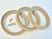 The Electronics PowerHouse 3 Case Pack Kit 6.5" 6 1/2 Inch MDF with Bezel Speaker Subwoofer Spacer 3/4" Rings with Gorilla Glue
