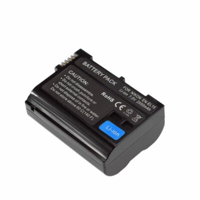 EN-EL15 Battery for EN-EL15B Nikon D850 D7500 D750 D810 Z6, Z7 Mirrorless D750