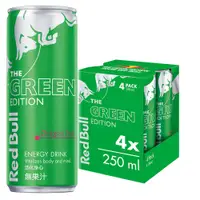 在飛比找PChome24h購物優惠-Red Bull 紅牛火龍果風味能量飲料 250ml 4入組