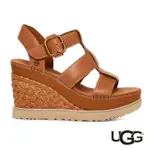 【UGG】女鞋/涼鞋/厚底鞋/真皮涼鞋/ABBOT STRAP(白蘭地棕-UG1152667COG)