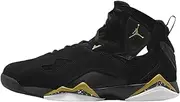 [Nike] Men's Jordan True Flight Sneaker, White Black Oxidized Green, 9.5 US