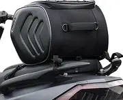 Motorcycle Luggage Bag,Trunk Reflective 20L Rear Seat Saddlebags - Helmet Cargo Carrier, Luggage Storage Organizer Waterproof for Motorbike Scooter
